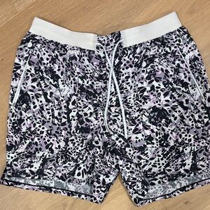 lululemon athletica Black and Purple Athletic Shorts
